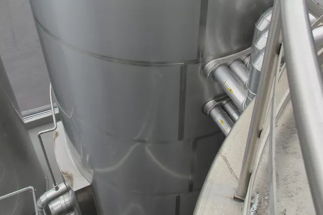 This image shows the connections of an ice bank silo. This image shows the connections of an ice bank silo.