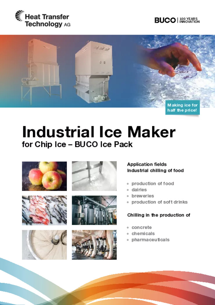 Product Leaflet BUCO Industrial Ice Maker Product Leaflet BUCO Industrial Ice Maker
